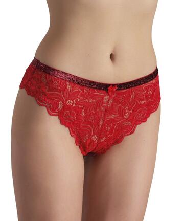 Brasiliana donna rosso portafortuna in pizzo Intimami ID858 - SITE_NAME_SEO