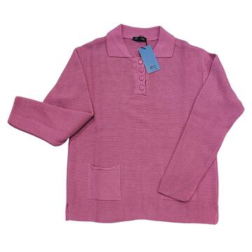 WOMEN'S POLO SHIRT IN KNITTED WITH POCKETS IRIS 25368 - SITE_NAME_SEO