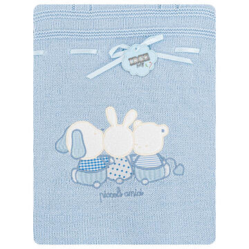 BABY CRIB BLANKET IN FLEECE WITH EMBROIDERY IG066 IRGE - SITE_NAME_SEO