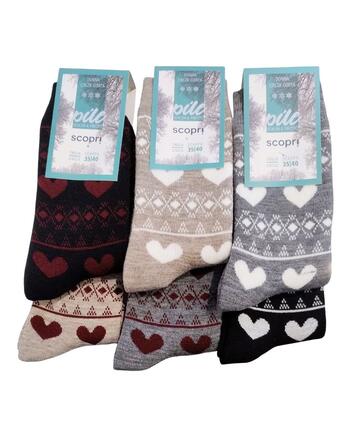 Calzino corto donna in caldo PILE Scopri Prisco Josette (1 PAIO) - SITE_NAME_SEO