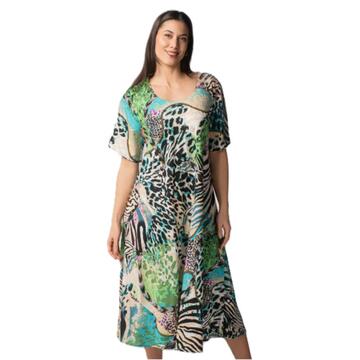 ABITO DONNA IN VISCOSA MANICA CORTA MARILA KF1740 - SITE_NAME_SEO