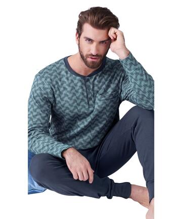 Pigiama uomo in jersey di cotone caldo Karelpiu' KF9315 - SITE_NAME_SEO