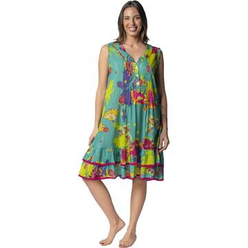 WOMEN'S SLEEVELESS V-NECK DRESS MARILA KF-999 - SITE_NAME_SEO