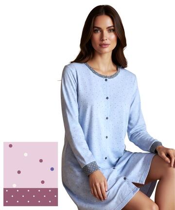 Camicia da notte clinica in jersey di cotone caldo Karelpiu' KI1050 - SITE_NAME_SEO