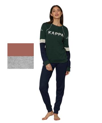 Kappa KWW25114 Damen-Schlafanzug aus warmem Baumwolljersey - SITE_NAME_SEO