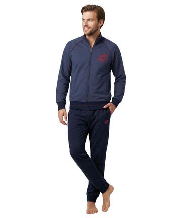 Tuta uomo con zip in cotone felpato Lotto LA2052 - SITE_NAME_SEO