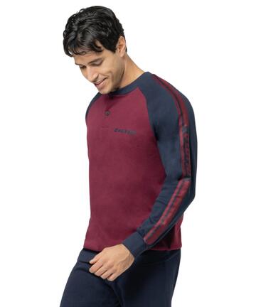 Pigiama uomo a serafino in jersey di cotone caldo Lotto LP2124 - SITE_NAME_SEO