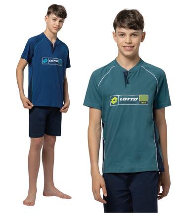 Pigiama corto da ragazzo in jersey di cotone Lotto LP4229 - SITE_NAME_SEO