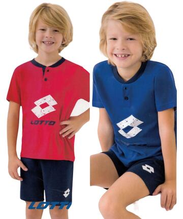 Lotto LP7023 Kurzer Pyjama aus Baumwolljersey für Kinder - SITE_NAME_SEO