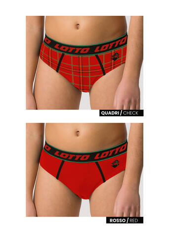 Children's briefs in stretch cotton Lucky red Lotto LS4265 - SITE_NAME_SEO