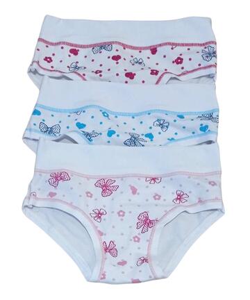 Slip bambina fascia alta in cotone elasticizzato Kika 494/A - SITE_NAME_SEO