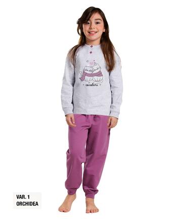 Martellina M2008 Warmer Baumwoll-Schlafanzug für Mädchen - SITE_NAME_SEO