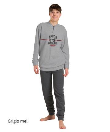 Martellina M4010 Warmer Baumwoll-Wollpyjama für Jungen - SITE_NAME_SEO