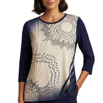 BLUSA OVER DONNA MANICHE TRE QUARTI CHIARA AUTIERI MA4044 - SITE_NAME_SEO