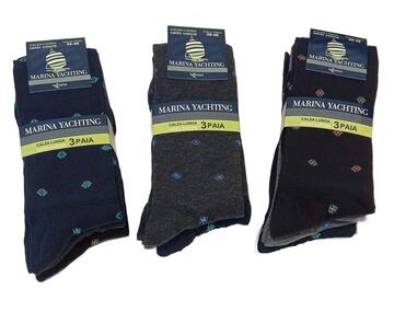Marina Yachting ME117 warm cotton long socks for men (tri-pack) - SITE_NAME_SEO