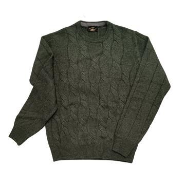 MAGLIONE GIROCOLLO TRECCIA MISTO LANA MV FRECCIA 80 - SITE_NAME_SEO