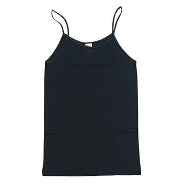Canotta donna spallina stretta in cotone mercerizzato Moretta 1417 tg.8-9 Nero - SITE_NAME_SEO