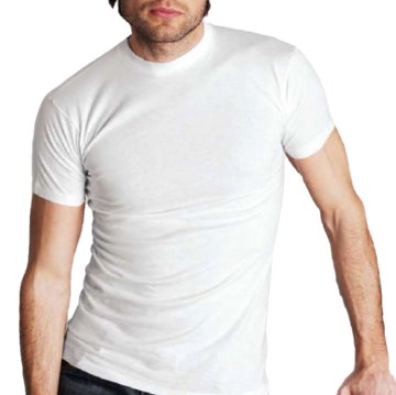 T-shirt uomo girocollo manica corta in cotone Moretta 87 tg.8 Bianco - SITE_NAME_SEO