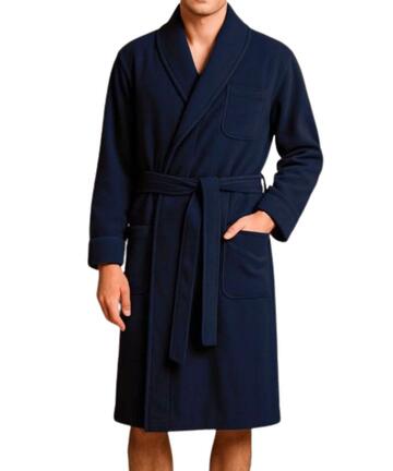 Vestaglia uomo da camera in caldo jersey punto Milano Nottingham NPB390 - SITE_NAME_SEO