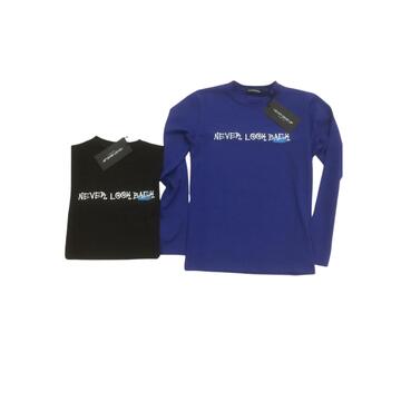 T-SHIRT MANICA LUNGA RAGAZZO NEVER GIVE UP 7454 8-16 ANNI - SITE_NAME_SEO