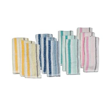 ASCIUGAMANO IN SPUGNA OSPITE RIGATO KUVEE HOME SOFFIO 40x60 - SITE_NAME_SEO