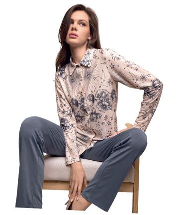 Pigiama donna in viscosa pesante Lormar Seduction PAR654494 - SITE_NAME_SEO