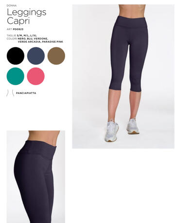 GLADYS - Leggins pantalone elegante invernale moda donna lungo - Tessuto  tecnico - Elastico comfort