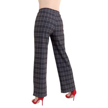 PANTALONE DONNA FELPATO QUADRETTO GLADYS PD1931 - SITE_NAME_SEO