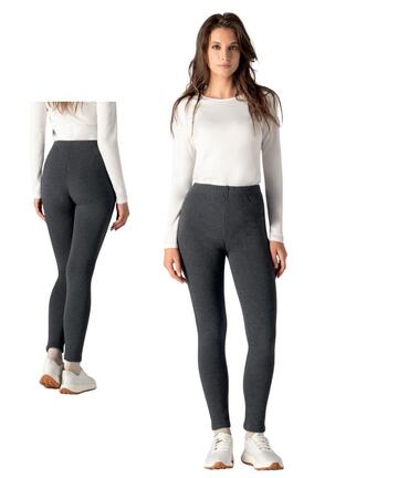 Leggings donna in caldo jersey felpato effetto orsetto Gladys PD0933 - SITE_NAME_SEO