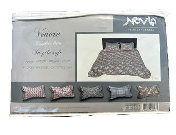 VENERE NOVIA SINGLE SQUARE FLEECE BED SET - SITE_NAME_SEO