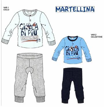 Pigiama da neonato in jersey di cotone Martellina PM10105 - SITE_NAME_SEO