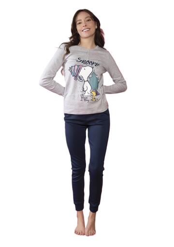 Snoopy PND7365 Women's Warm Cotton Jersey Pyjamas - SITE_NAME_SEO