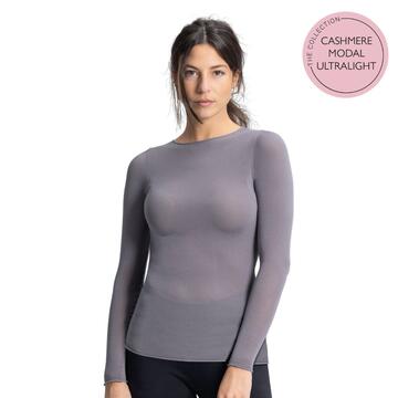Maglia donna a manica lunga in cashmere ultralight Prisco Cash - SITE_NAME_SEO