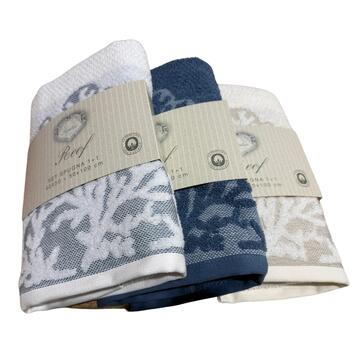 SET OF 2 SOPHIE MAISON REEF COTTON TOWELS - SITE_NAME_SEO