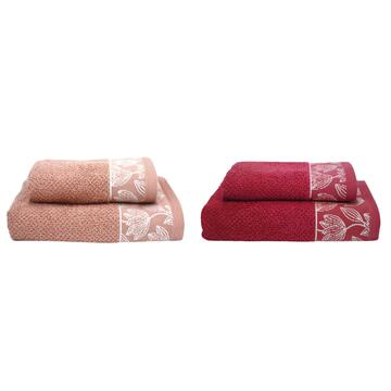 COTTON SPONGE TOWELS SET 1+1 VINGI RACHELE - SITE_NAME_SEO