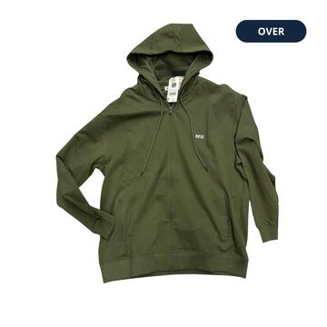 FELPA OVER UOMO FULLZIP CON CAPPUCCIO RIFLE ORFF302 (3XL-6XL) - SITE_NAME_SEO