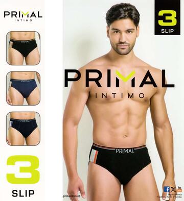 Primal S333 Tri-pack stretch cotton men's briefs - SITE_NAME_SEO