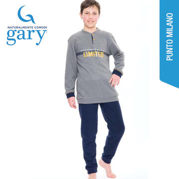 PIGIAMA RAGAZZO LUNGO IN PUNTO MILANO S40058 12-16ANNI - SITE_NAME_SEO