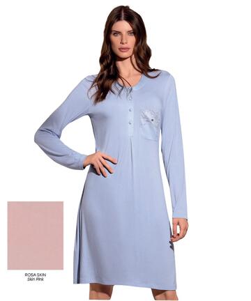 Camisón de viscosa para mujer Lormar Saten SAT634310 - SITE_NAME_SEO