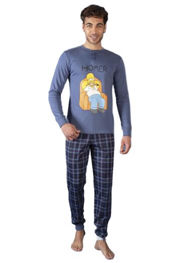 The Simpson Sabor SIG7427 Warm Cotton Jersey Men's Pyjamas - SITE_NAME_SEO