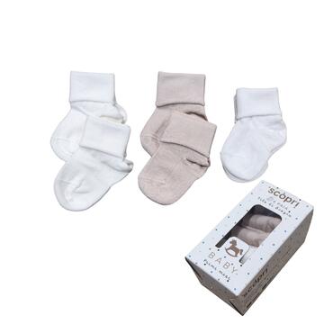 Confezione 5 paia calzini primi mesi in filo di scozia Scopri Baby Coccola - SITE_NAME_SEO