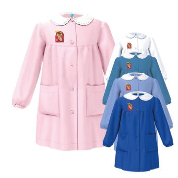 GREMBIULE SCUOLA BAMBINA SIGGI 33GR4211 RICAMO BIMBA CUORE - SITE_NAME_SEO