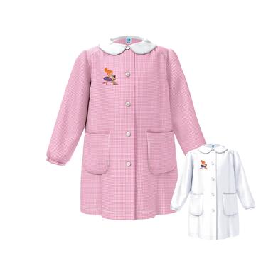 GREMBIULE ASILO BAMBINA SIGGI 33GR4331 RICAMO BALLERINA E CAGNOLINO - SITE_NAME_SEO