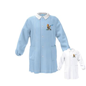 GREMBIULE ASILO BAMBINO SIGGI 33GR4352 RICAMO POMPIERE - SITE_NAME_SEO