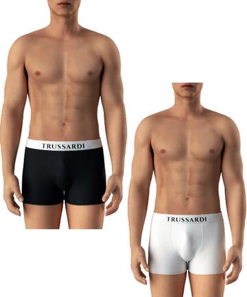 Boxer uomo in cotone elasticizzato Trussardi TR01 (2 capi) - SITE_NAME_SEO