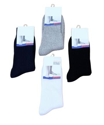 Prisco Herren Frotteesocken, Art. Tennis CR, kurz, mit Streifen und C, einfarbig - SITE_NAME_SEO