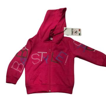 FELPINA APERTA FULLZIP CON CAPPUCCIO BAMBINA TREND24 43TFB620 3-7 anni - SITE_NAME_SEO