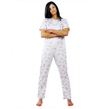 Women's short-sleeved one-piece pajama set - SITE_NAME_SEO