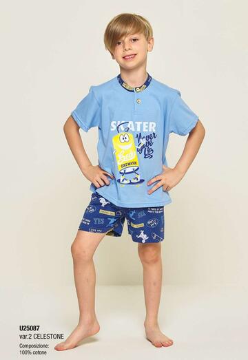 Gary U25087 children's short cotton jersey pajamas 8/10 YEARS - SITE_NAME_SEO