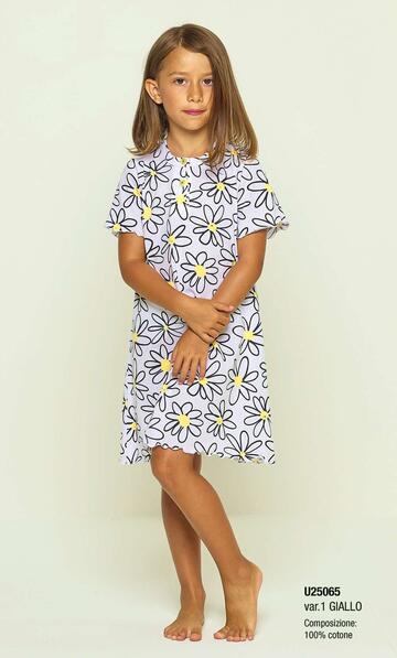 Gary U35065 girls' short-sleeved cotton jersey nightgown - SITE_NAME_SEO